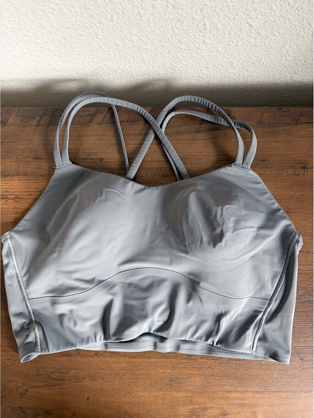 Lululemon Like a Cloud Longline Bra Grey. Best for size 8-10